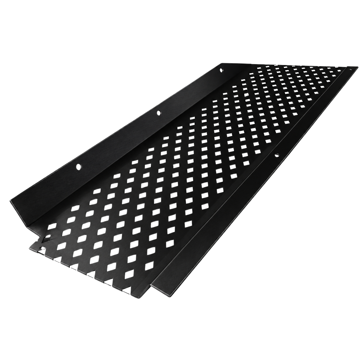 Perforated screen gutter guard